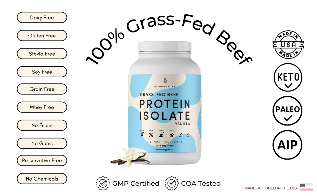 AIP Vanilla Grass Fed Beef Protein Powder Isolate