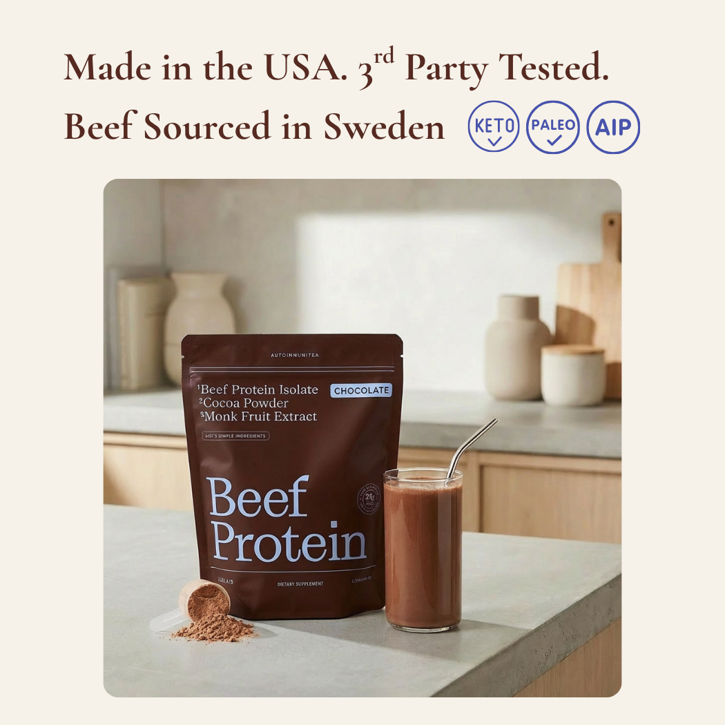 Gut-Friendly Beef Protein Isolate — Chocolate Grass-Fed Protein Powder