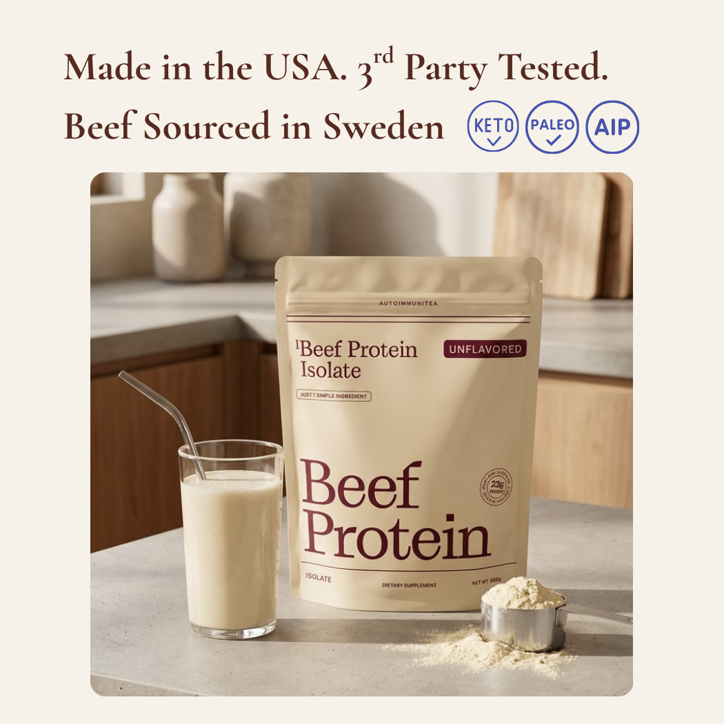 Gut-Friendly Beef Protein Isolate — Unflavored Grass-Fed Protein Powder