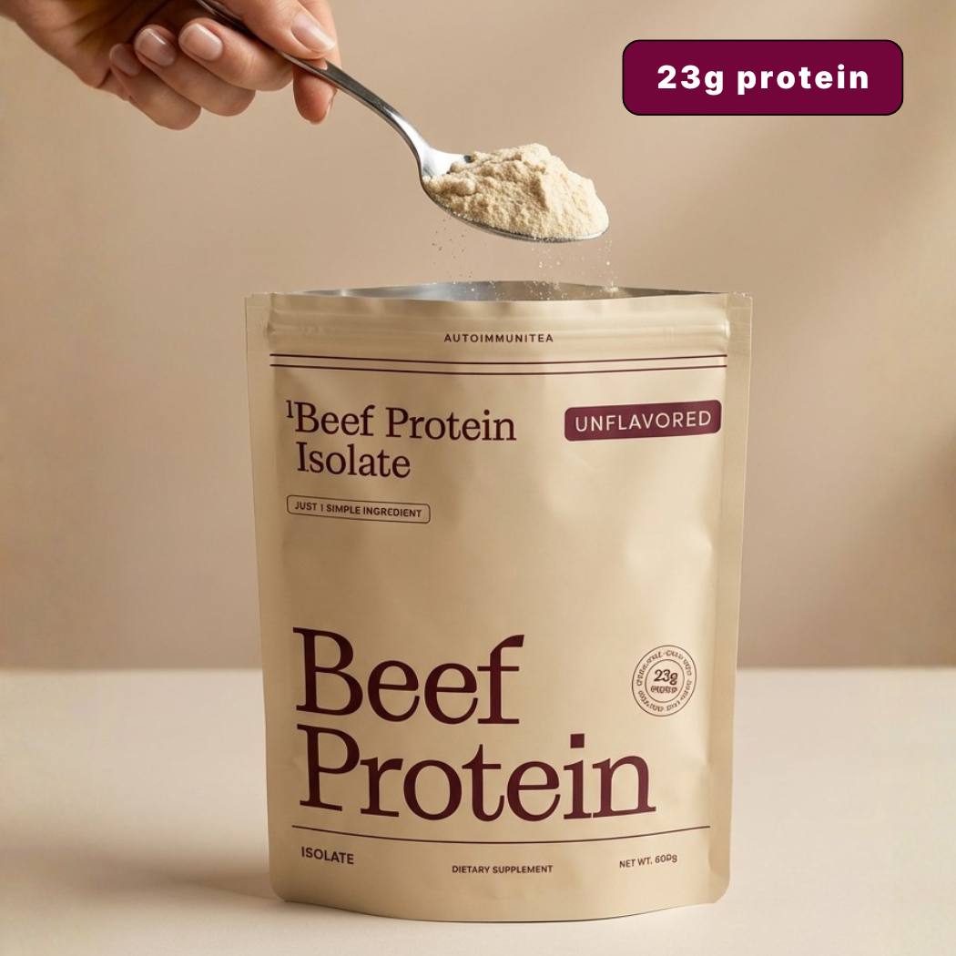 Gut-Friendly Beef Protein Isolate — Unflavored Grass-Fed Protein Powder