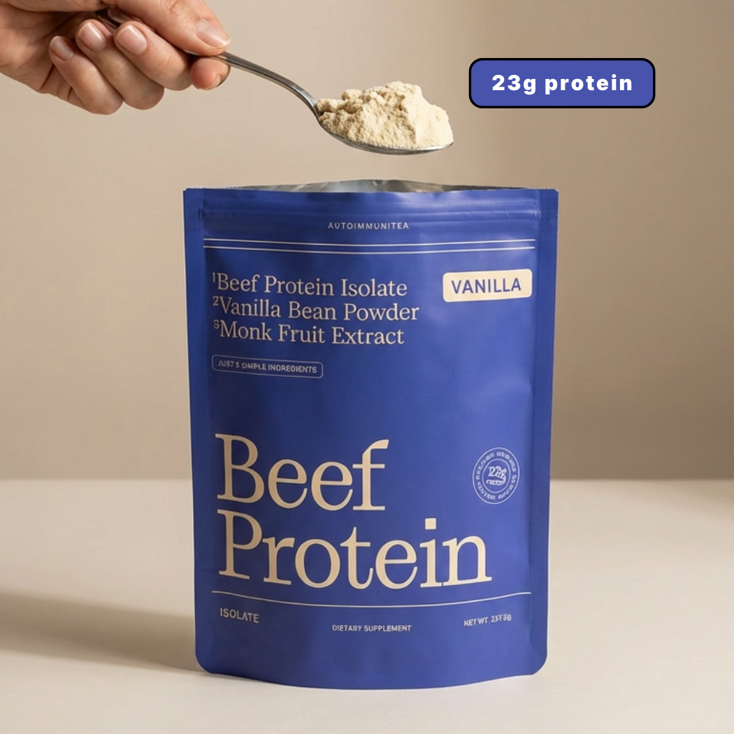 Gut-Friendly Beef Protein Isolate — Vanilla Grass-Fed Protein Powder