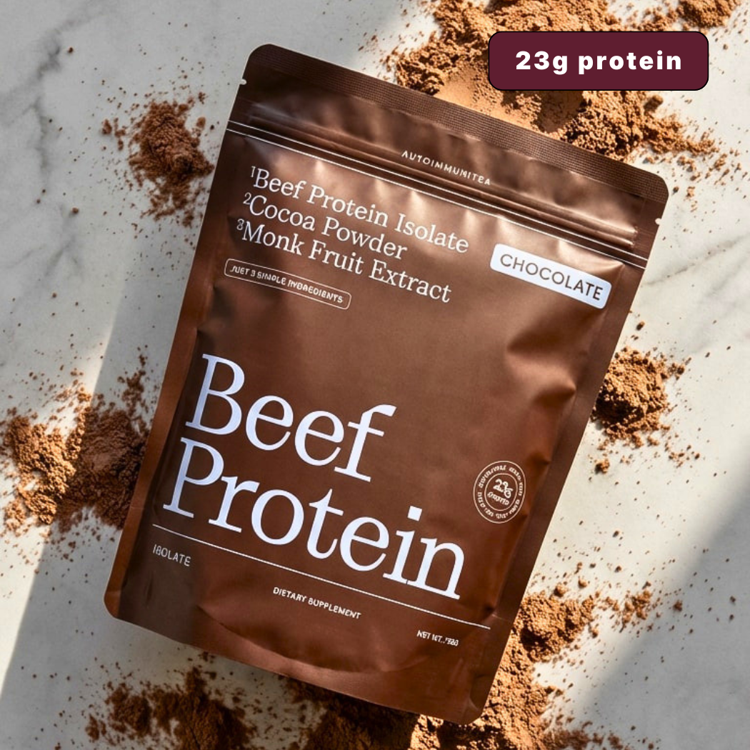 Gut-Friendly Beef Protein Isolate — Chocolate Grass-Fed Protein Powder