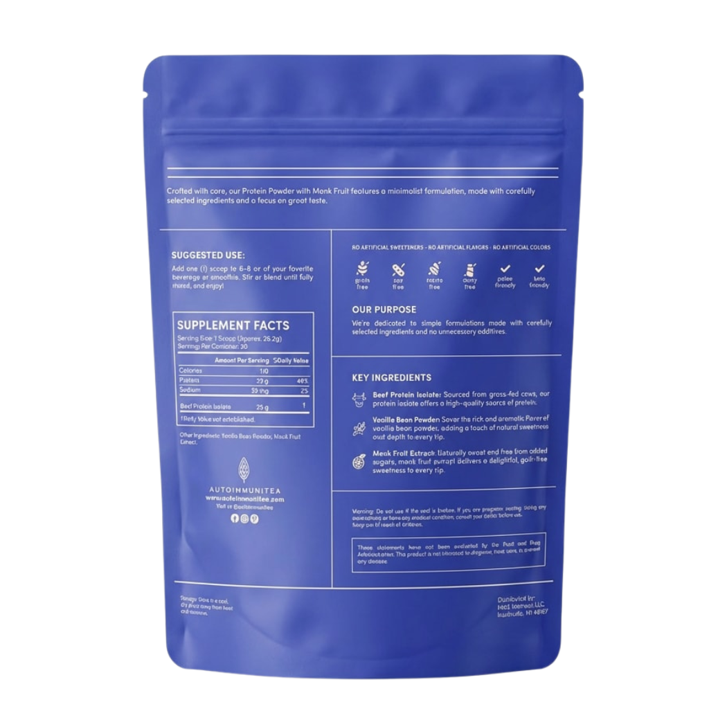 Gut-Friendly Beef Protein Isolate — Vanilla Grass-Fed Protein Powder