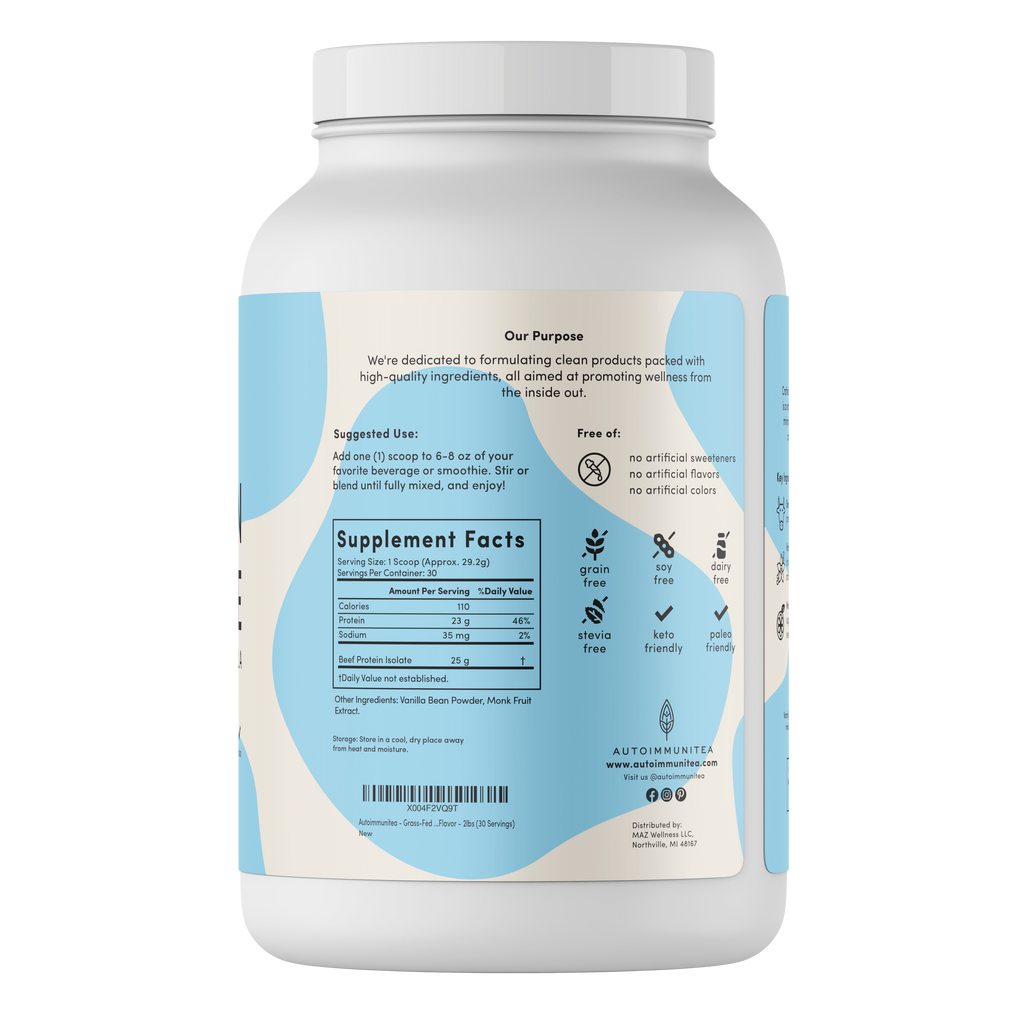 AIP Vanilla Grass Fed Beef Protein Powder Isolate
